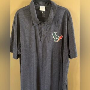 Team Apparel NFL Blue Polo Shirt with Houston Texans Logo